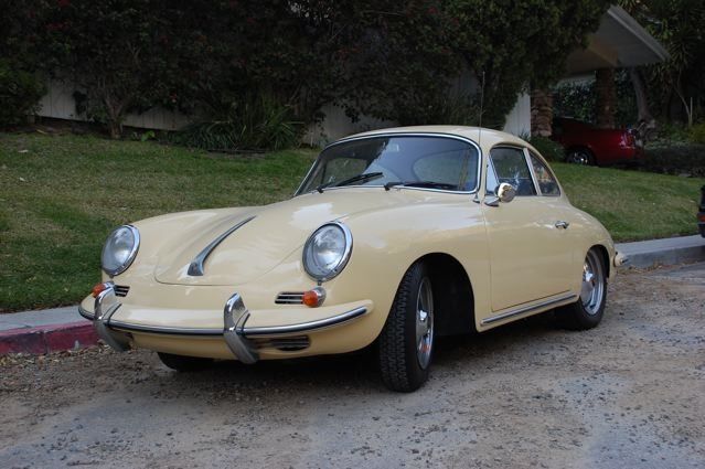 1963 Porsche 356 Yellow Coupe