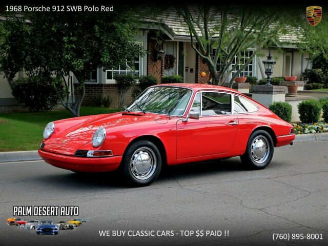 1968 Porsche 912 SWB Polo Red --