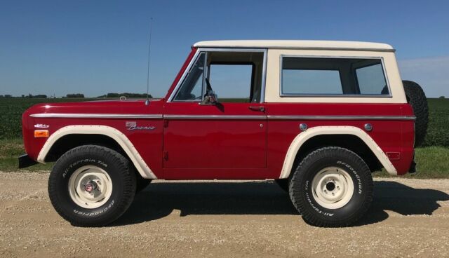 1969 Ford Bronco SPORT - Beautiful Candy Apple Red from the FACTORY!