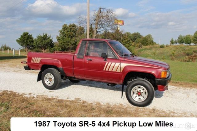 1987 toyota sr5 4x4 22re 5 speed manual for sale