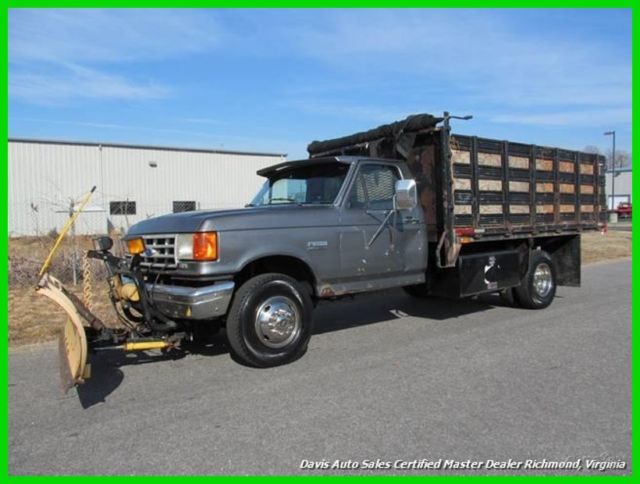 1989 Ford F-450 Automatic Trans Tool Box Commercial Flat Bed Work