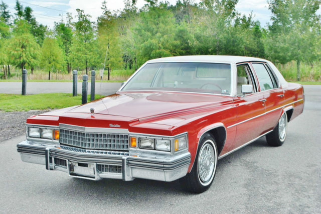 1978 Cadillac DeVille And truly 1 owner red sedan devill just 64ks sweet