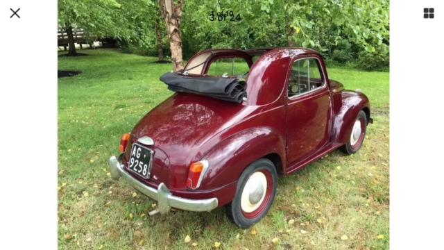 1951 fiat topolino rare collector car for sale: photos, technical specifications, description